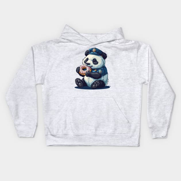 police panda Kids Hoodie by enzo studios